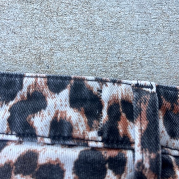 PAIGE‎ Leopard Cheetah Print Jeans Size 27 / 28 Hoxton Straight Ankle - Picture 5 of 6